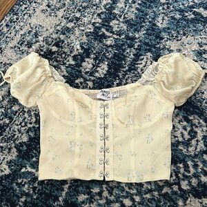 Yellow princess Polly top size 4